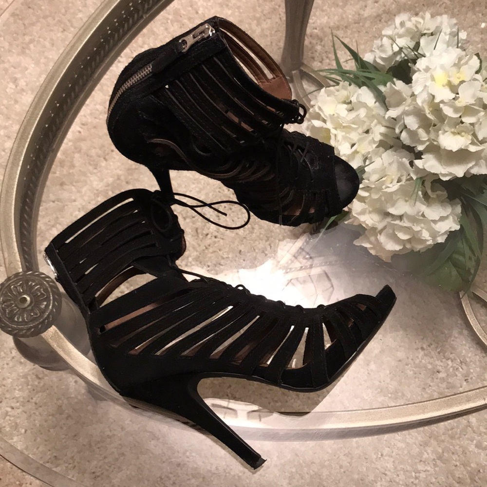 COPY - Black lace up heels